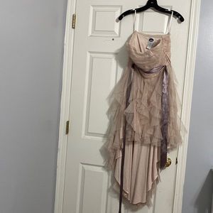 Champagne homecoming dress